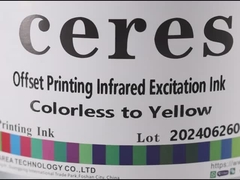 Tinta de excitação infravermelha offset Amarelo e verde