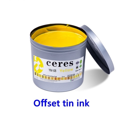 Desloque Tin Ink Metal Decorating Inks para 3 partes da lata Oven Dry