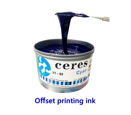 A tinta de impressão de secagem rápida de alto brilho CMYK do offset Ceres tintas de impressão baseadas solvente