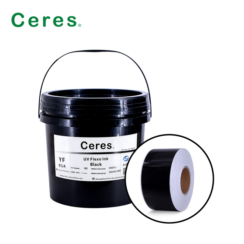 Tinta UV Flexo CMYK e cores Panton para impressão de rótulos