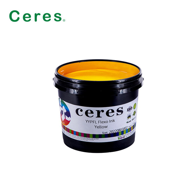 CMYK Cor YYPFL Tinta Flexo para fitas de tecido têxtil