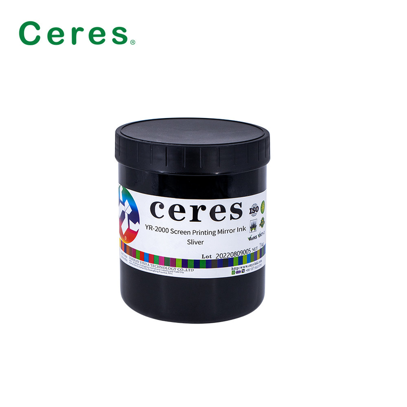 1 kg / lata de tinta de impressão de tela de segurança Espelho cor prata e ouro
