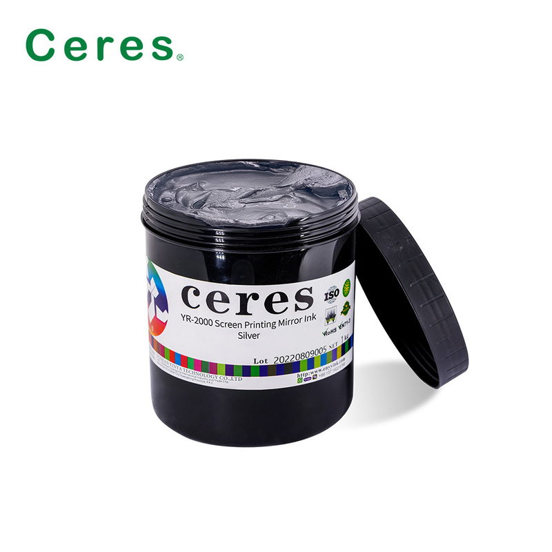 1 kg / lata de tinta de impressão de tela de segurança Espelho cor prata e ouro