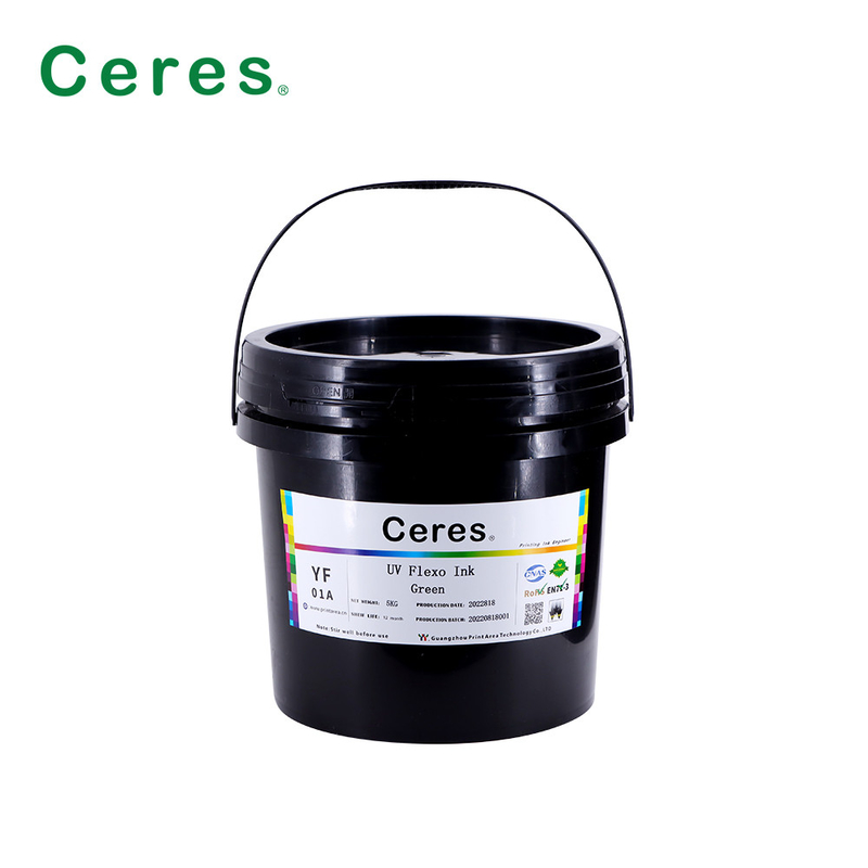 Cor uv de Panton da tinta de Flexo do verde de Rohs para o papel e o plástico