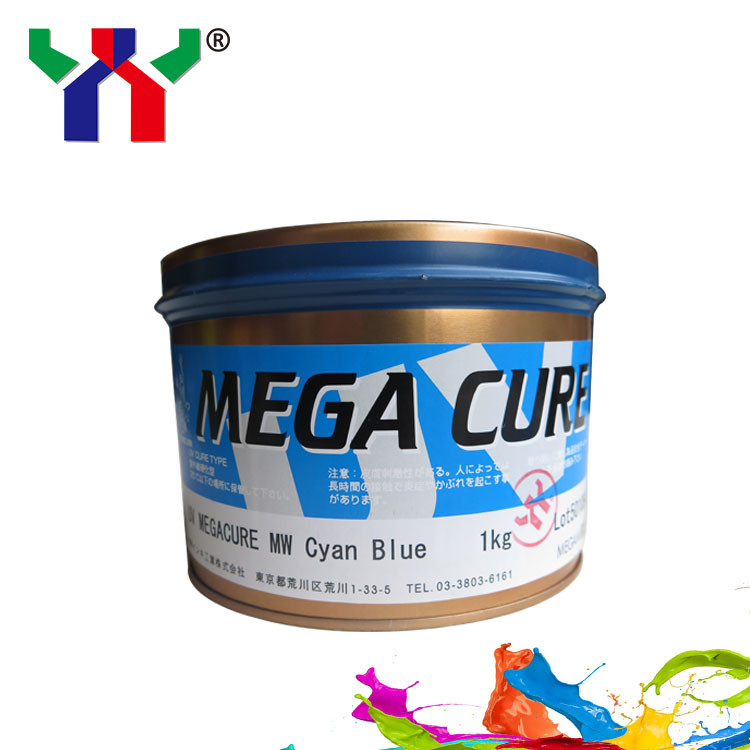 Megami Mega Cure Tinta UV Offset CMYK Tinta de Secagem Rápida Para Impressão Plástica