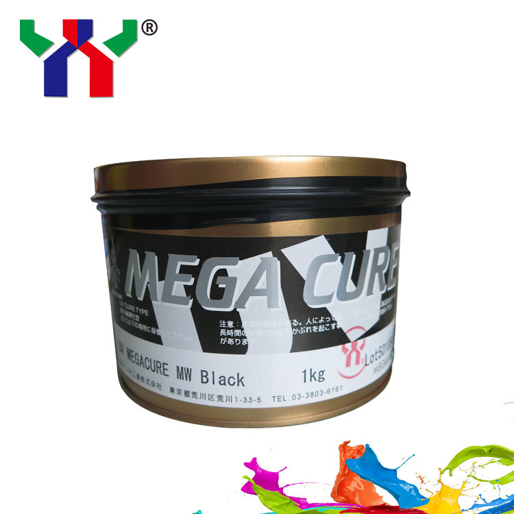 Megami Mega Cure Tinta UV Offset CMYK Tinta de Secagem Rápida Para Impressão Plástica