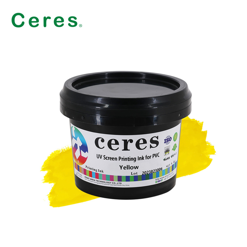 Tinta de impressão UV da tela de CMYK para o HDPE de vidro plástico do LDPE do ANIMAL DE ESTIMAÇÃO do PE dos PP