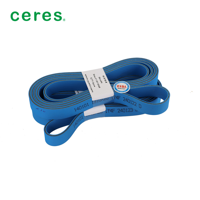 Cinturão plano de borracha de nylon azul/NBR para cola de pasta BOBST/HOSON/GAOTIAN