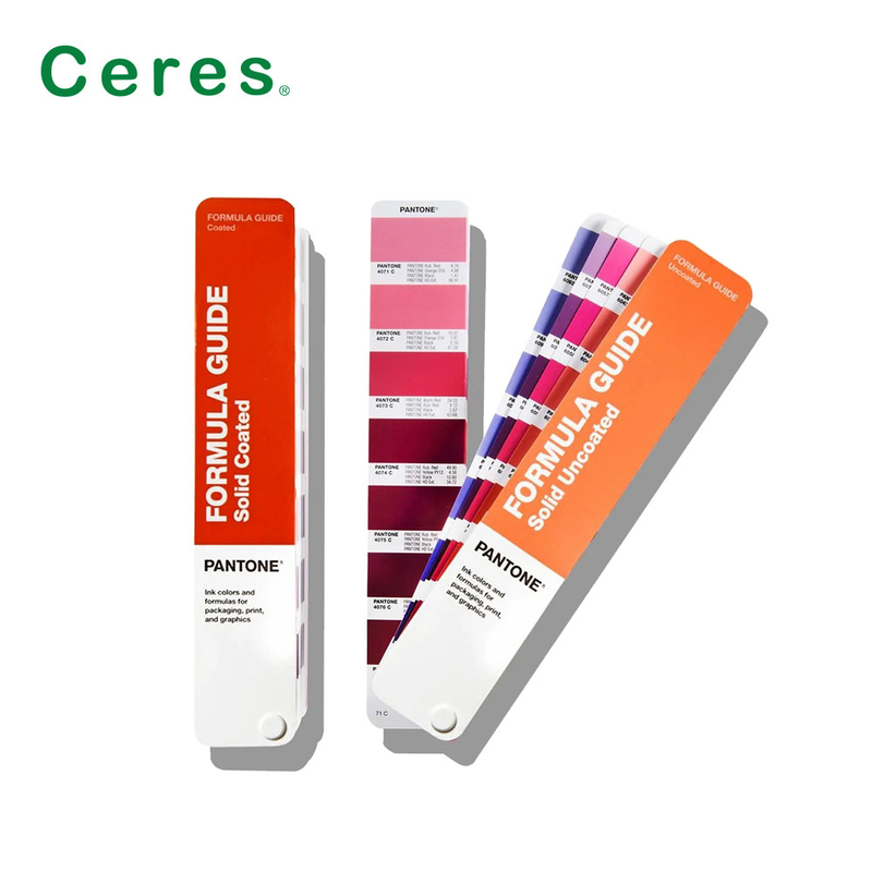 GP1601B Guia da fórmula Pantone revestido não revestido 2390 cores 2 Pcs Set