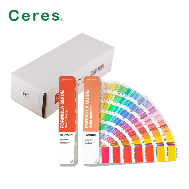 GP1601B Guia da fórmula Pantone revestido não revestido 2390 cores 2 Pcs Set
