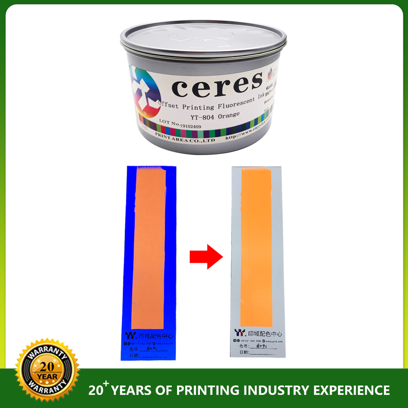 Tinta Offset UV sem Crosta em 28-30 Dias, Tamanho da Granulação Inferior a 5 Mícrons e Temperatura de Transferência de 185~220°C