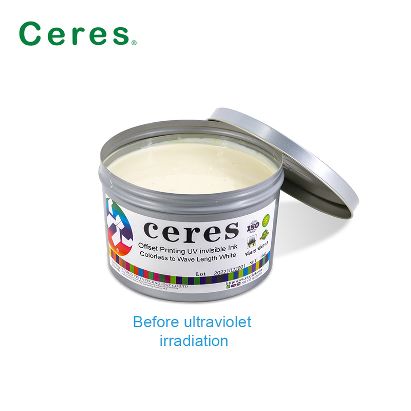 Tinta invisível UV Flexo para impressão UV, incolor a branco, para impressão de efeitos especiais