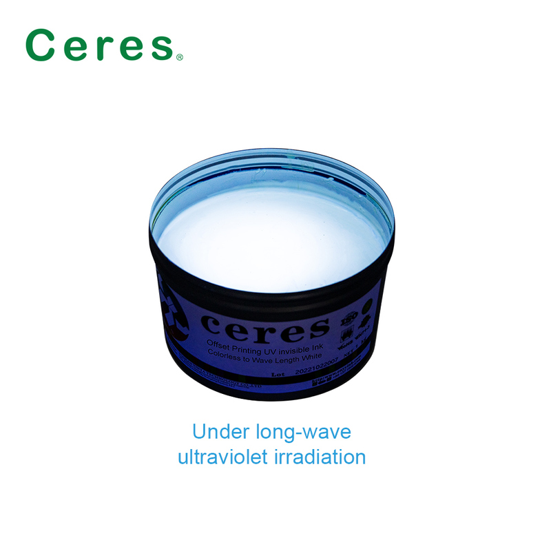 Tinta invisível UV Flexo para impressão UV, incolor a branco, para impressão de efeitos especiais
