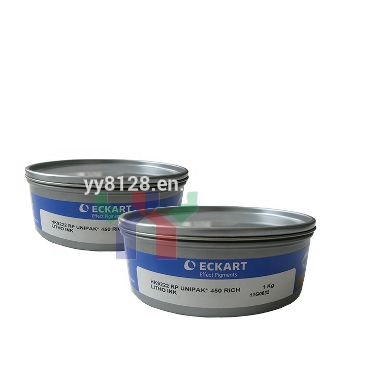 Tinta de impressão offset Eckart Gold e Silver 9222 Azul Dourado 9224 Vermelho Dourado 9310 Prata para Embalagens Decorativas