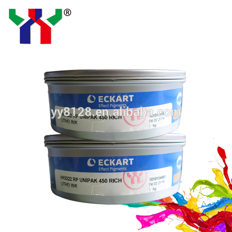 Tinta de impressão offset Eckart Gold e Silver 9222 Azul Dourado 9224 Vermelho Dourado 9310 Prata para Embalagens Decorativas