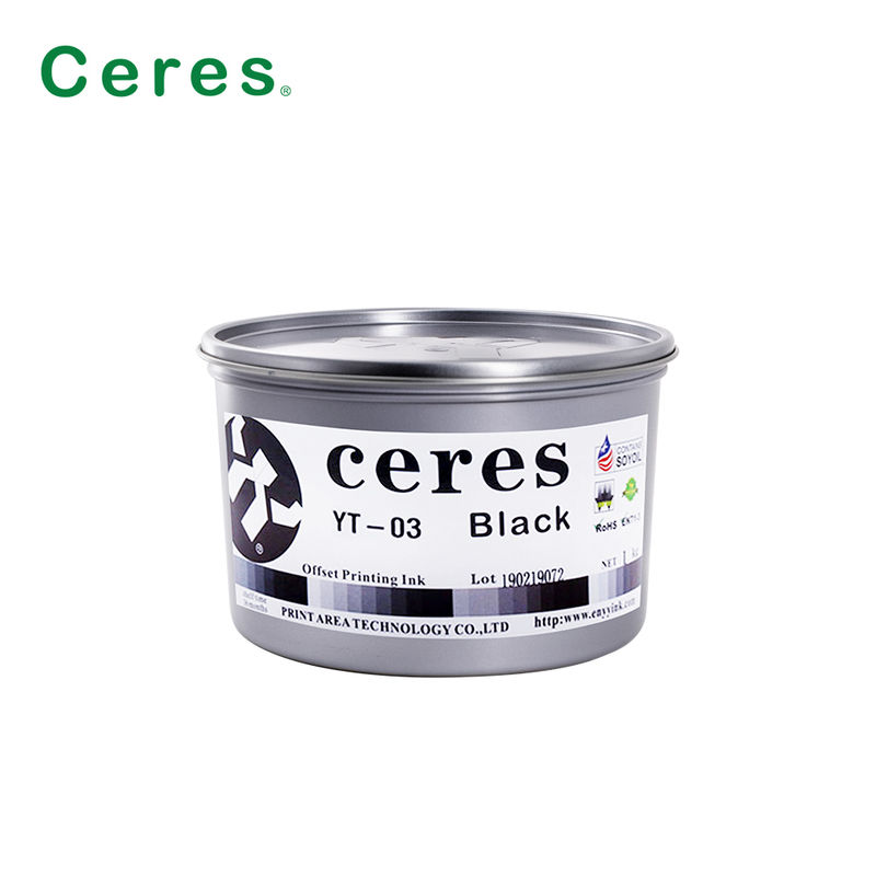 Tinta de Impressão Offset à Base de Solvente Ecológica em Conformidade com EN71-3 YT-03 CMYK para Impressão de Alta Qualidade