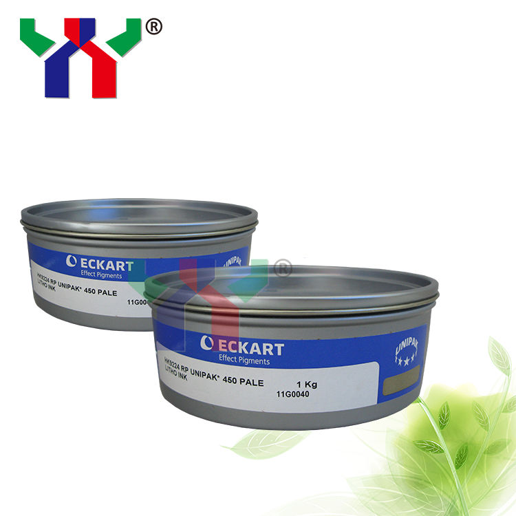 Tinta Offset UV Ouro e Prata para Papel Sintético e PE em Embalagem de 1kg/lata