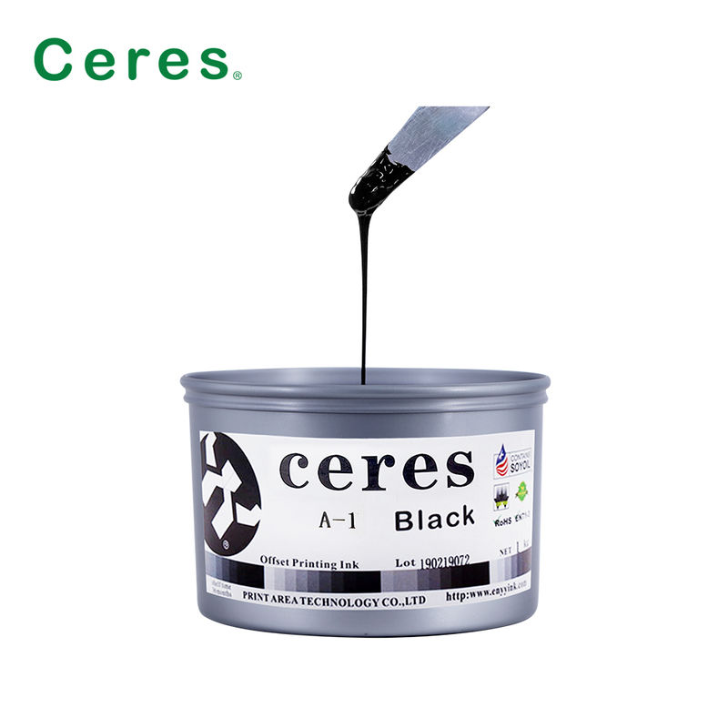 Tinta de impressão offset de soja de alta densidade de cor com alta brilho com garantia de 24 meses para qualquer papel