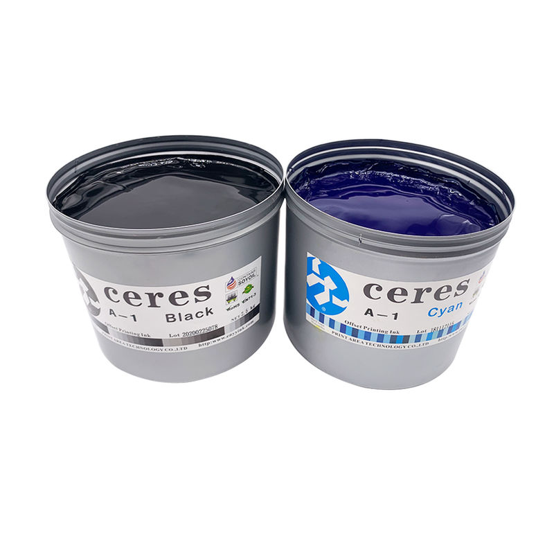 Tinta de impressão offset de soja de alta densidade de cor com alta brilho com garantia de 24 meses para qualquer papel