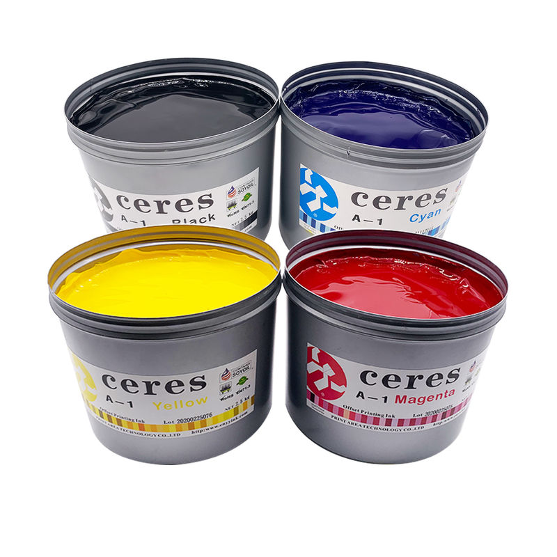 ISO9001 Certified EN71-3 Conforming Soybean Offset Printing Ink with 36 Months Shelf Time