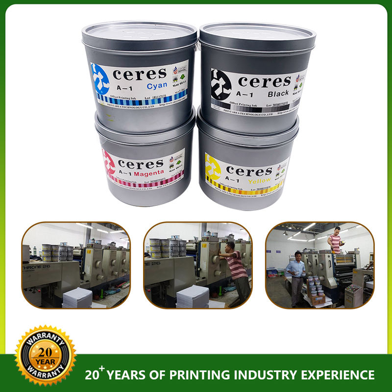 ISO9001 Certified EN71-3 Conforming Soybean Offset Printing Ink with 36 Months Shelf Time