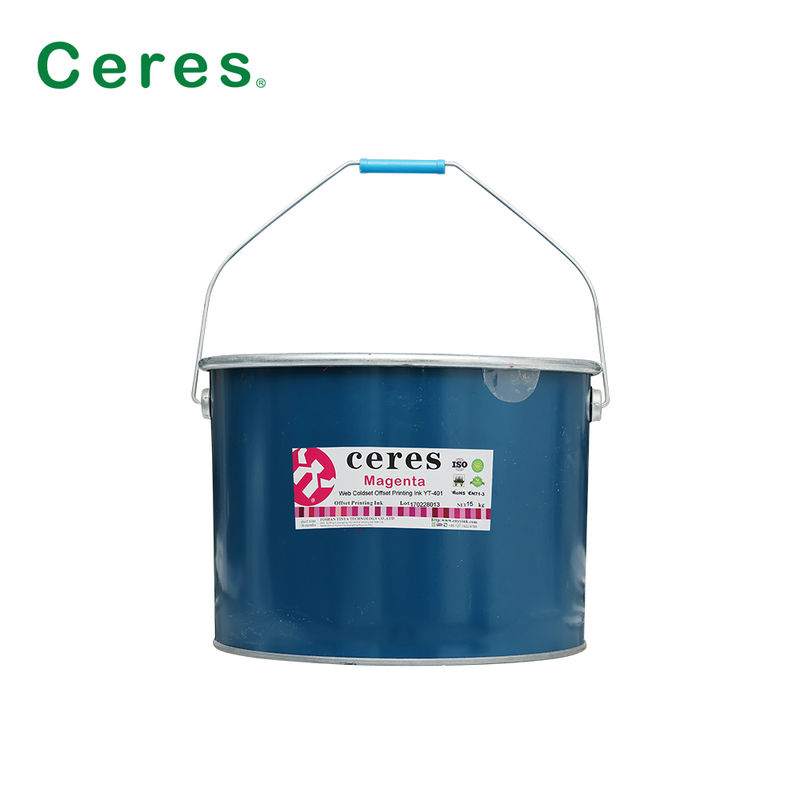 Web Coldset Offset Printing Ink para impressão de jornais com transferência de tinta forte em embalagens de barril de ferro