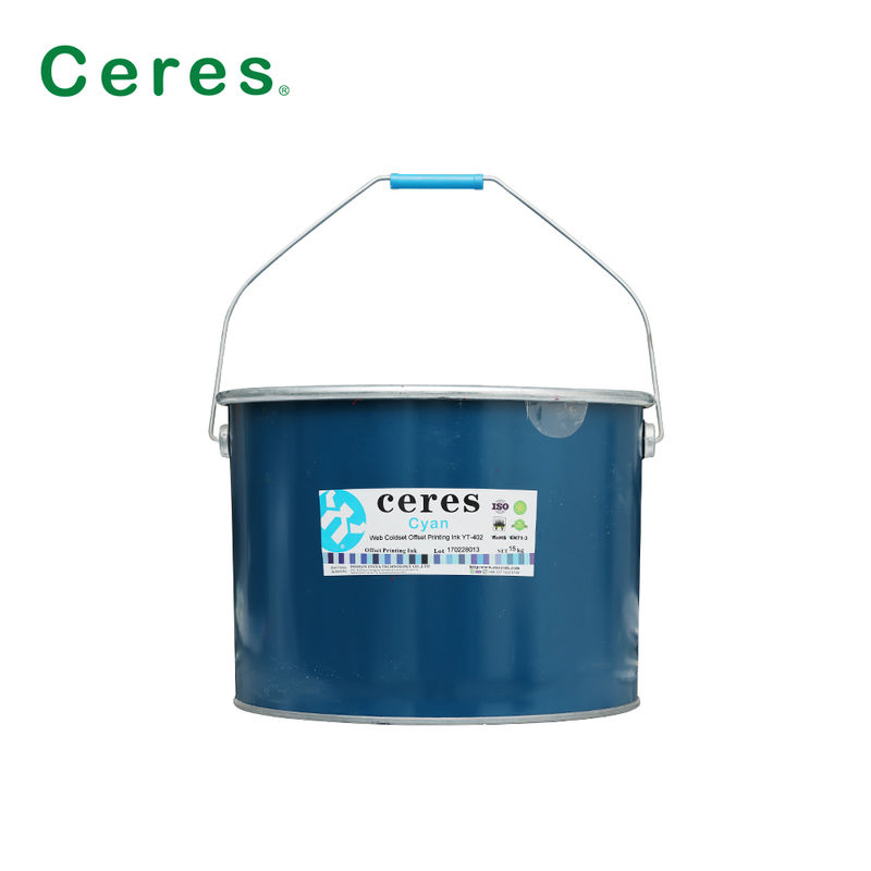 Web Coldset Offset Printing Ink para impressão de jornais com transferência de tinta forte em embalagens de barril de ferro