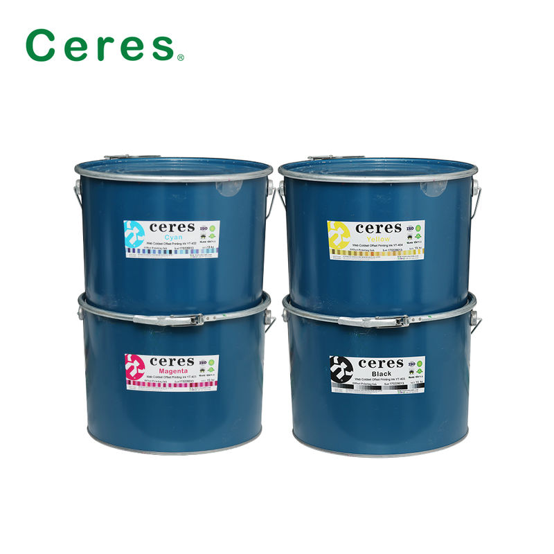 Web Coldset Offset Printing Ink para impressão de jornais com transferência de tinta forte em embalagens de barril de ferro