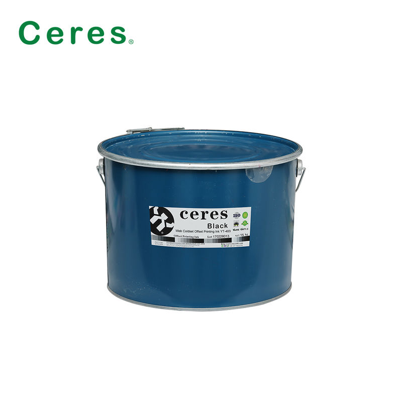 Web Coldset Offset Printing Ink para impressão de jornais com transferência de tinta forte em embalagens de barril de ferro