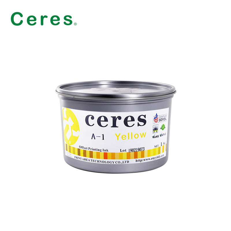 Eco-friendly Soy Oil Based Offset Printing Ink with Water and Rub Resistance for Heidelberg Speedmaster SM-52-4