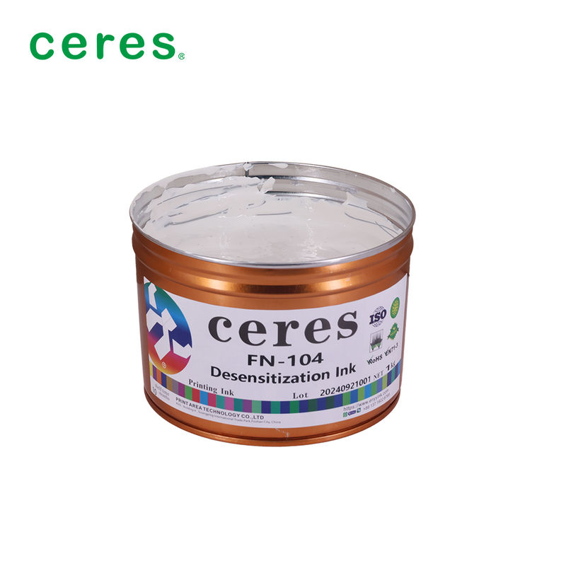 Tinta de Impressão Offset Branca à Base de Solvente para Nota Fiscal Expressa em Embalagem de 1kg/lata
