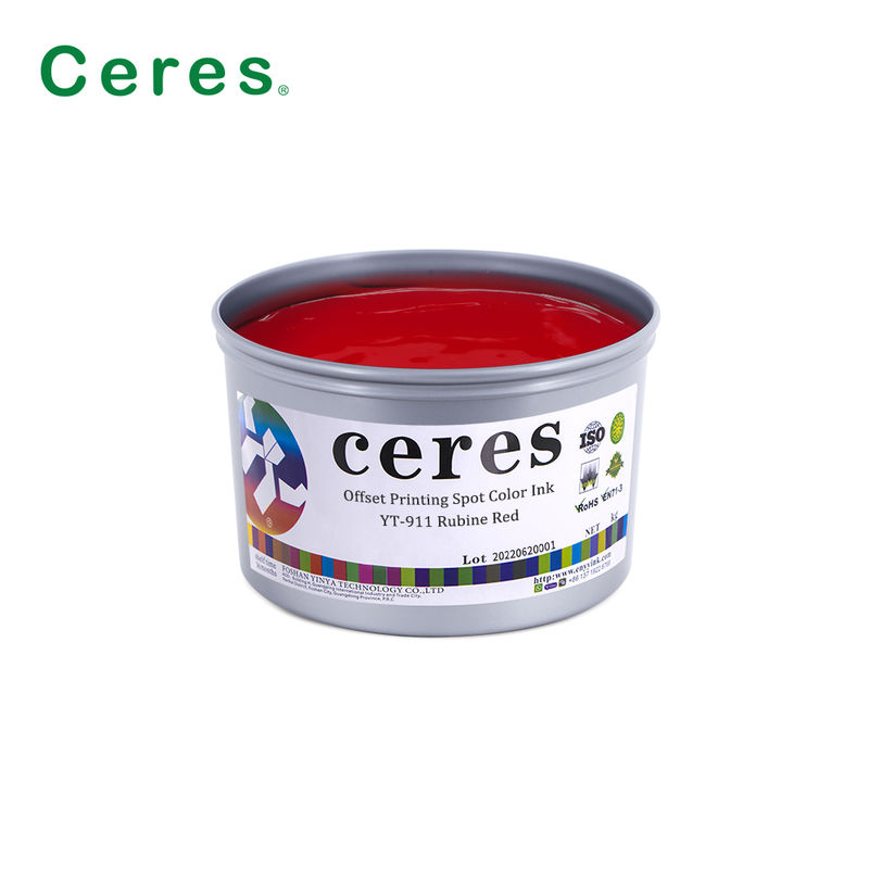 Tinta de impressão offset à base de solvente com cor spot Pantone e alta opacidade para impressão de embalagens