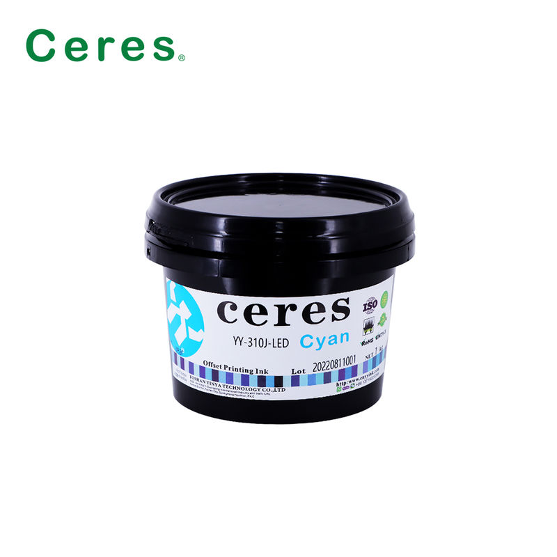 Tinta Offset UV Vermelho Quente Secagem Rápida com Bom Desempenho de Transferência para Impressão Offset