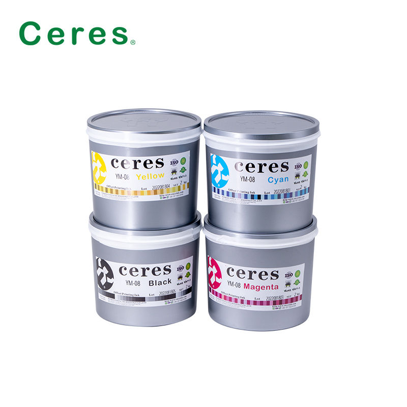 YM-08 Tinta UV Opaca Branca para Impressão Offset em Metal com Resistência a Cozimento