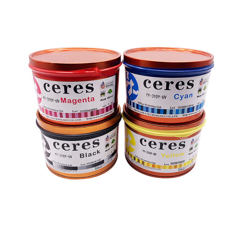 1 Kg Can UV Offset Impressão Tinta CMYK Reflex Blue Spot Color Tinta Baseada em Solvente