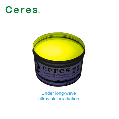 Impressão offset Tinta UV Invisível Incolor A Amarelo Normal Seco
