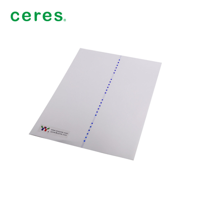 80 gramas de papel de segurança com fios de verde a azul