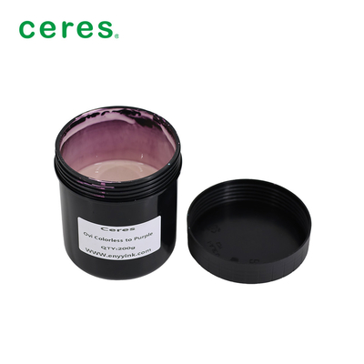 Tinta magnética óptica variável incolor a roxo