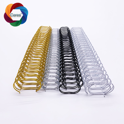 2 a 1 fio de ligação em espiral de 1,4 mm Twin Ring Pantone Double Notebook Spring Binder